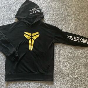 Kobe Bryant Black Mamba Hoodie with Gold Logo